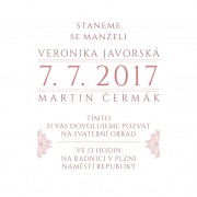 Svatební oznámení CT - 33