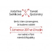 Svatební oznámení CT - 58